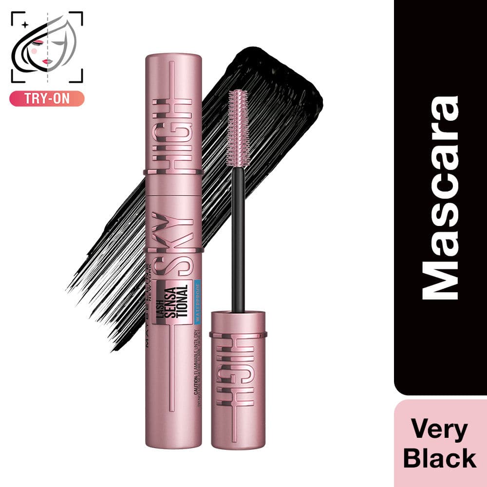 Maybelline New York Lash Sensational Sky High Mascara, 802 Very Black, Lengthening & Waterproof