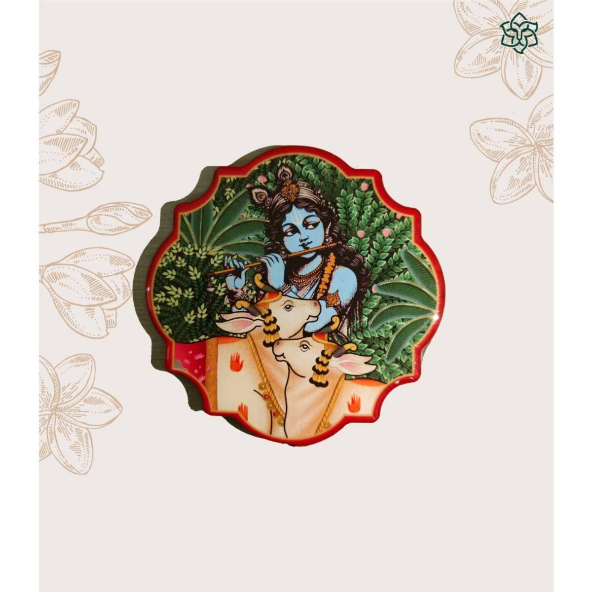 Maatir Pichwai krishna art Magnet