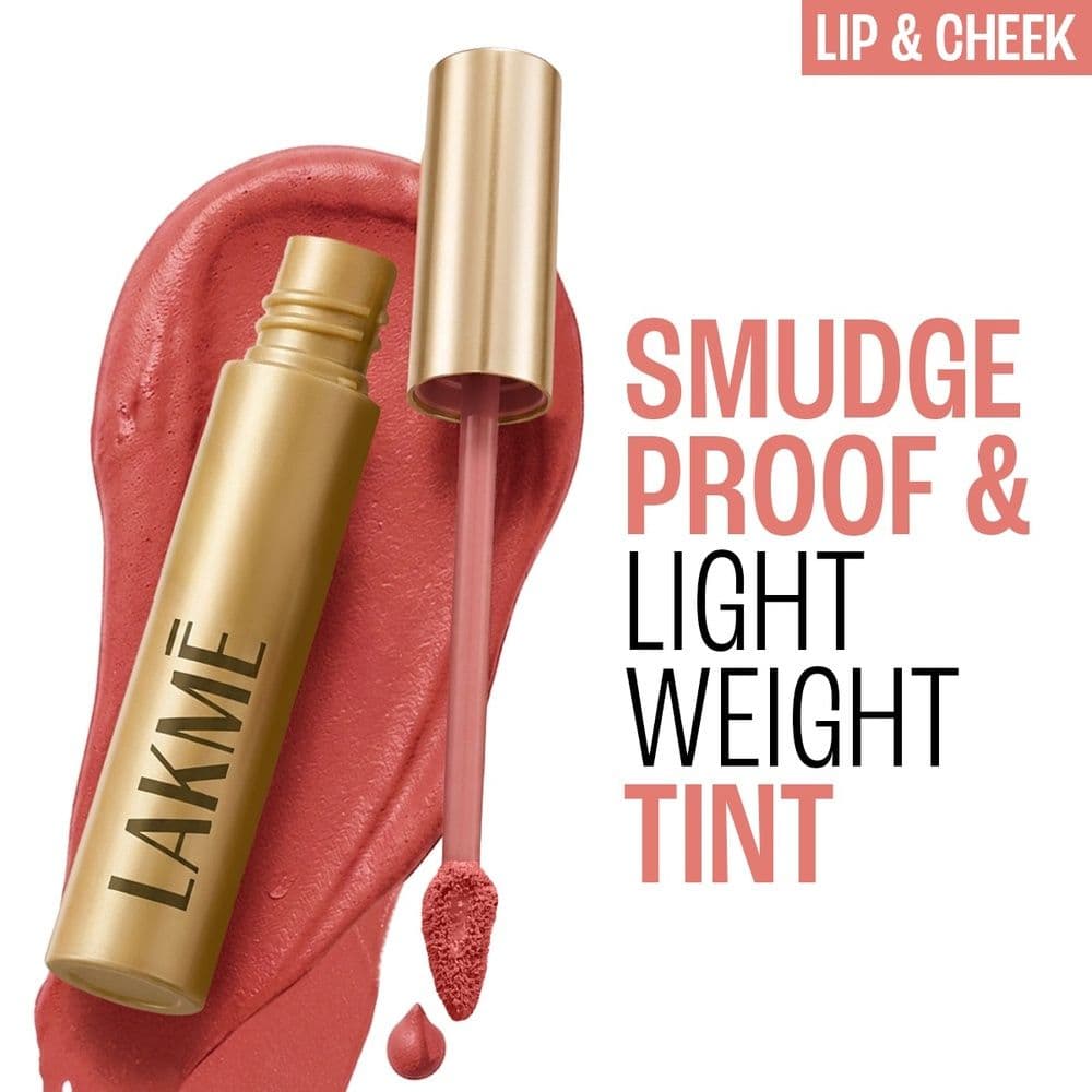 Lakme 9 To 5 Double Duty Lip & Cheek Mousse Matte Lipstick & Soft Blush For Dewy Look, Blush Velvet