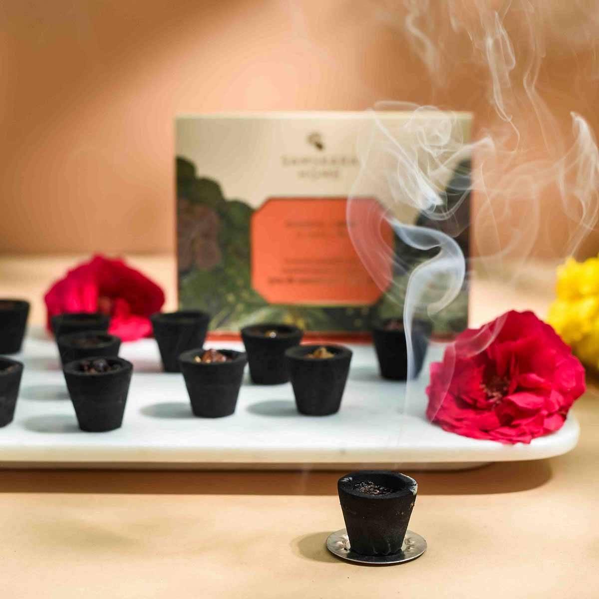 Samskara Home Khushbu Guggul Incense Cups