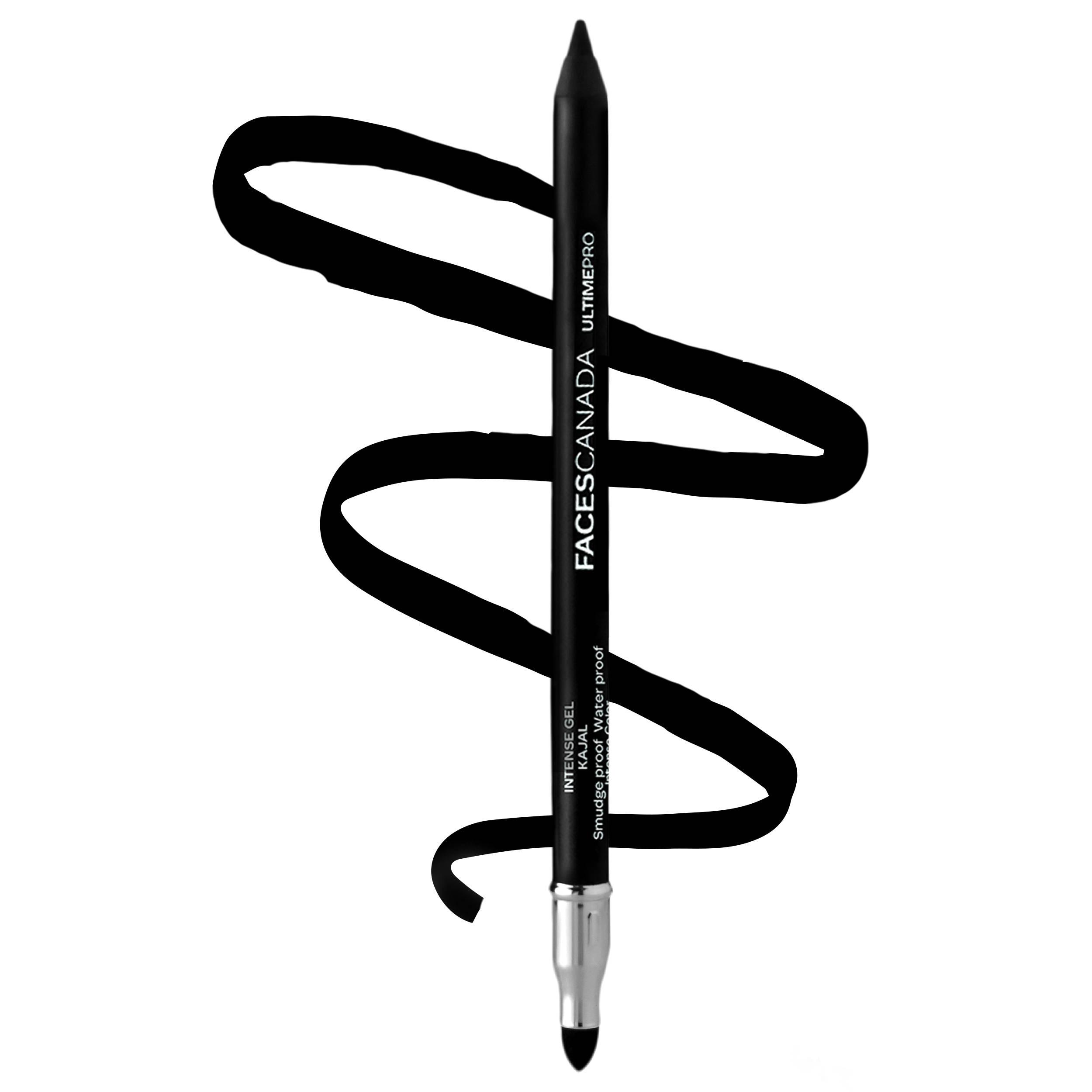 Faces Canada Ultime Pro Intense Gel Kajal With Free Sharpener - Black
