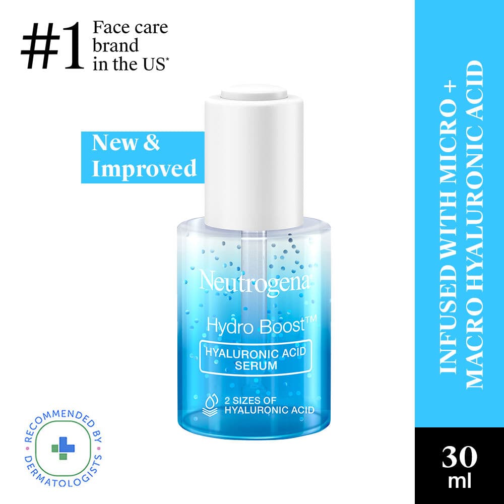 Neutrogena Hydro Boost Hyaluronic Acid Moisturizing Face Serum with Vitamin B5 for Dry & Normal Skin