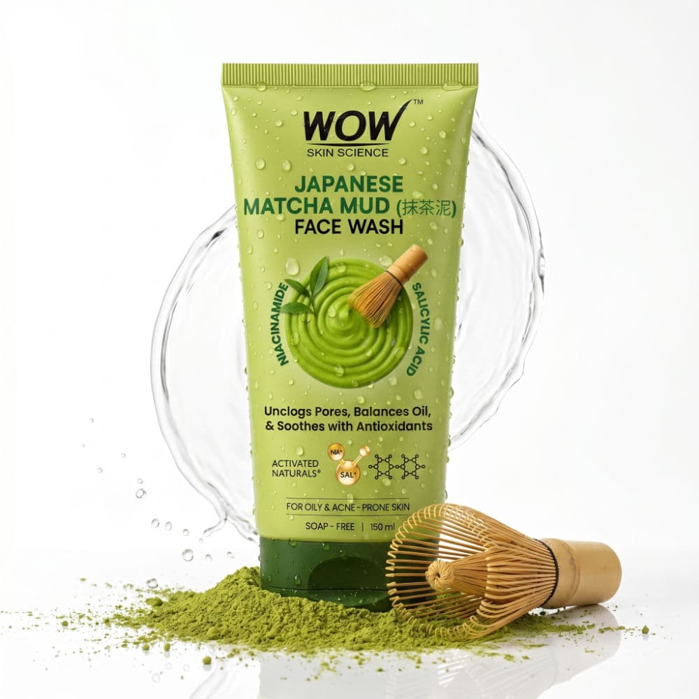WOW Japanese Matcha Mud Face Wash
