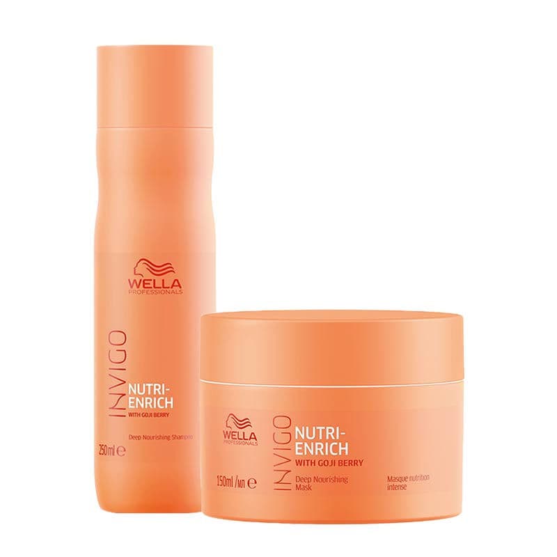 Wella Professionals Invigo Instant Deep Nourishment Shampoo & Hair Mask Combo For Dry & Frizzy Hair