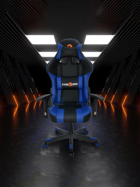 Nilkamal Bosco Black & Blue Leather Gaming Chair