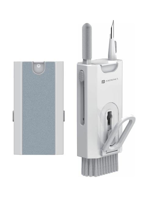 Portronics Clean M Multifunctional 8-in-1 Gadget Cleaning Kit (White)