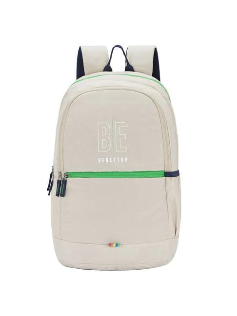 United Colors of Benetton Ming 25 Ltrs Beige Medium Backpack