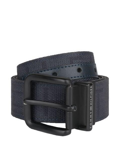 Tommy Hilfiger Winchester Navy Leather Reversible Belt for Men
