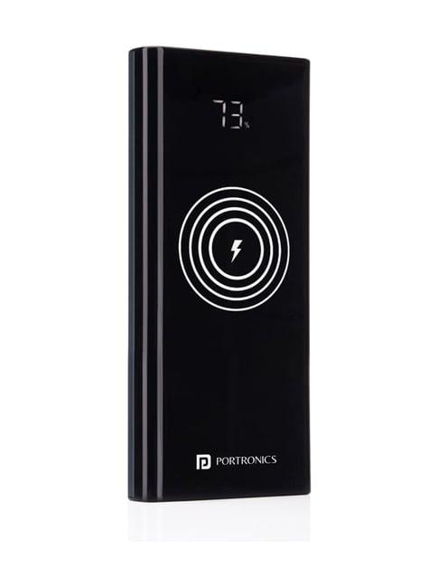 Portronics POWER 10 POR 1210 10000mAh Power Bank With Wireless Charging (Black)