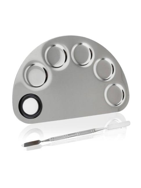 Bronson Professional Stainless Steel Makeup Mixing/Blending Palette with Spatula