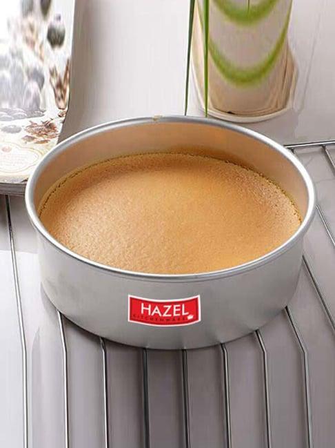 HAZEL Round Cake Mould Tin | Cake Mold for Microwave, 6 Inch | Aluminium Baking Cake Tin