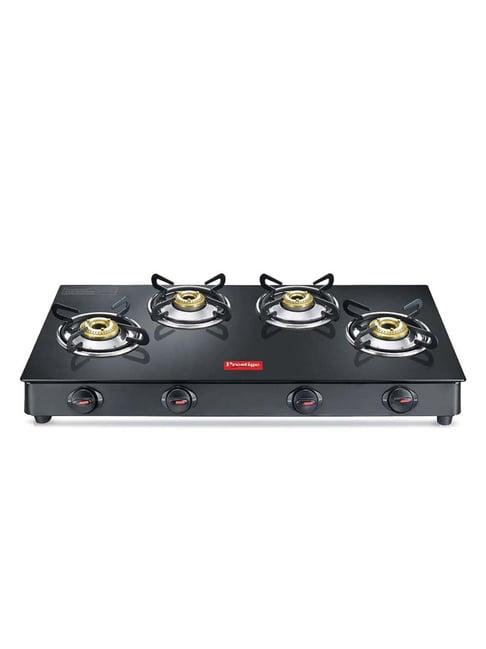 Prestige Black Glass Magic Plus Gtmp 04L Lp Gas Stove With 4 Burners