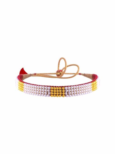 P.C Chandra Jewellers 22k Yellow Gold Gleaming Pearl Tushi Necklace