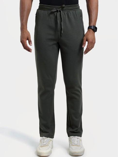 Jockey AM44 Men's Super Combed Cotton Rich Pique Slim Fit Trackpant with Side Zipper Pockets