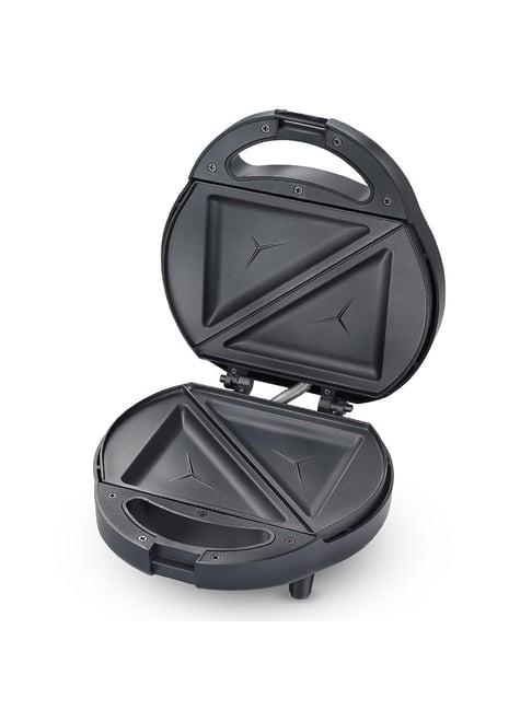 Prestige Black Aluminium Single Sandwich Toaster with Fixed Sandwich Plate