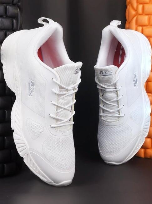 Bata Men's HUSTLE White Running Shoes