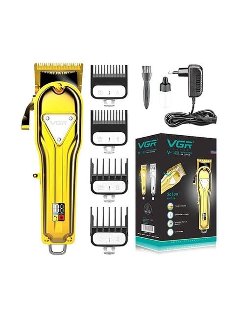 VGR V-140 Professional Corded and Cordless Hair Trimmer - 300 min Runtime (Gold)