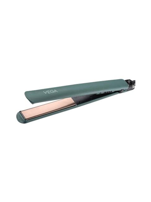 Vega VHSH-42 Salon Smooth Hair Straightener with Ceramic Coated Plates & Quick Heatup (Green)