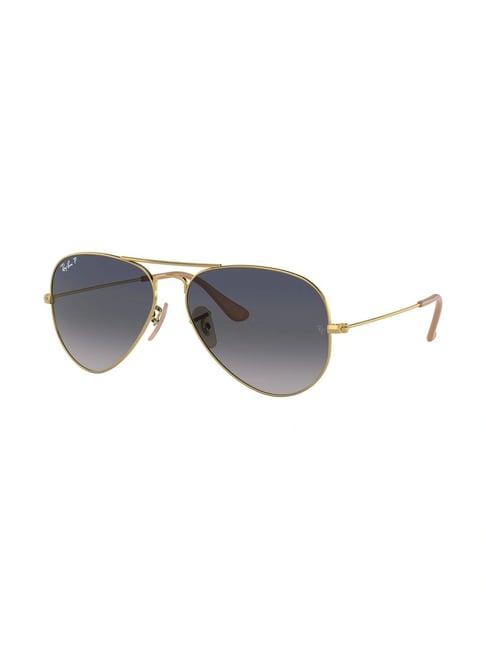 RAY-BAN Unisex Polarized Blue Lens Pilot Sunglasses - 0RB3025I001/7858