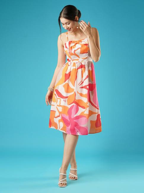 Globus Multicolor Printed Midi Dress