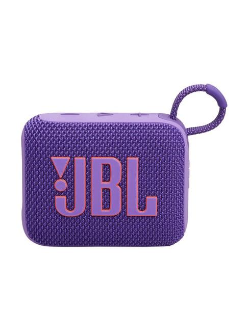 JBL Go 4, Wireless Ultra Portable Bluetooth Speaker with Pro Sound, Water & Dust Proof (Purple)