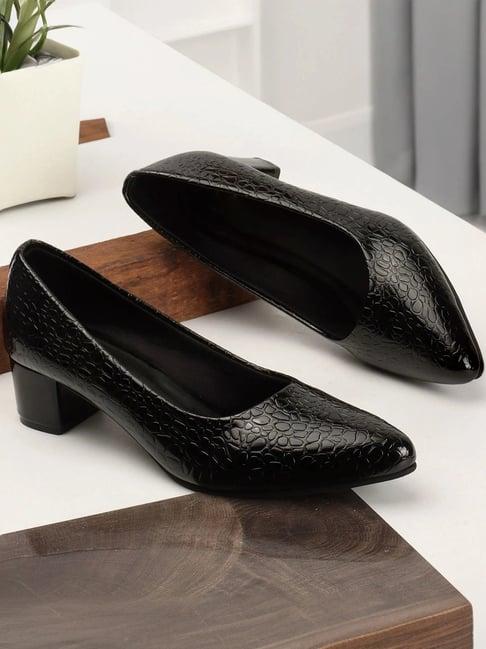 Carlton London Women's Black Casual Pumps