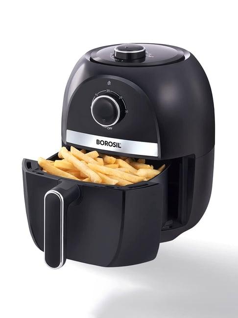 Borosil Air Fryer 1200W, 2.8L with Temperature Control (Black)