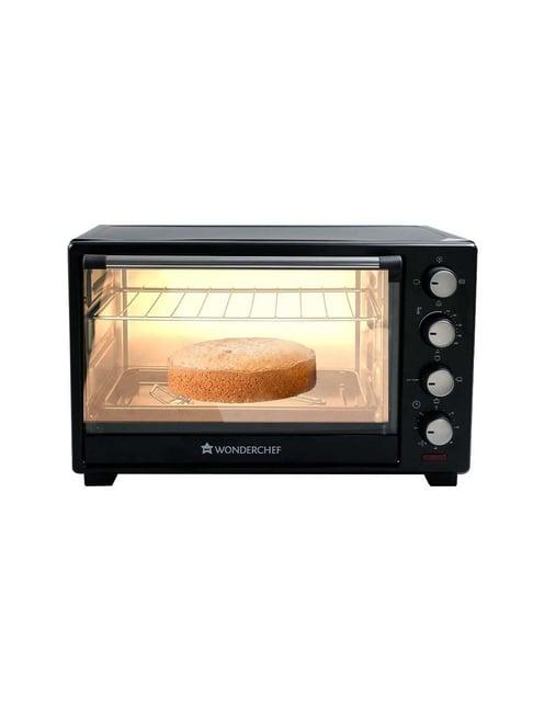 Wonderchef 28L Oven Toaster Griller (OTG) with Auto-Shut Off (1600W, Black)