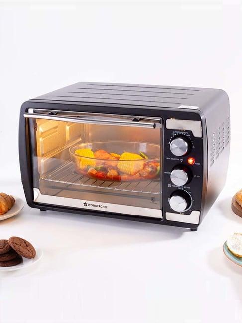 Wonderchef 21L Oven Toaster Griller (OTG) with Auto-Shut Off (1400W, Black)