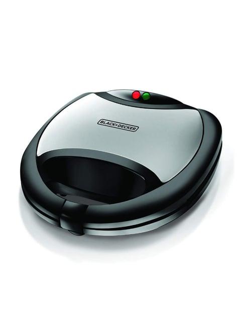 BLACK+DECKER TS2020 2 Slice Grill Sandwich Maker with Non stick coated cooking plates (Black)