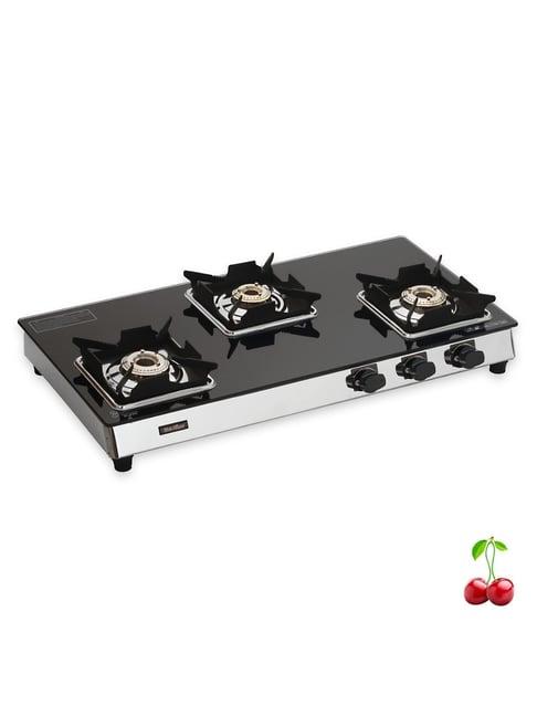 RICHFLAME Gas Stove with 3 Burners ( Black )