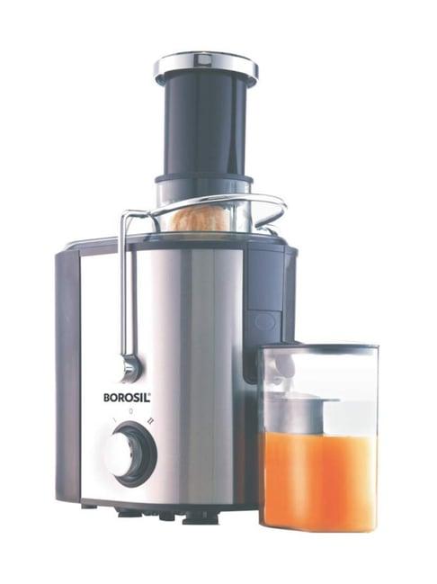 Borosil Juicer Mixer Grinder 500W, 1.25L with 1 Jar & 100 Percent copper motor (Silver)