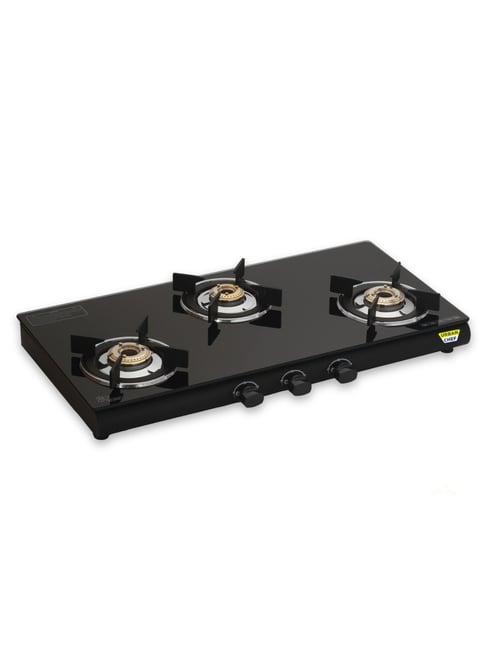 Urban Chef Gas Stove with 3 Burners ( Black )