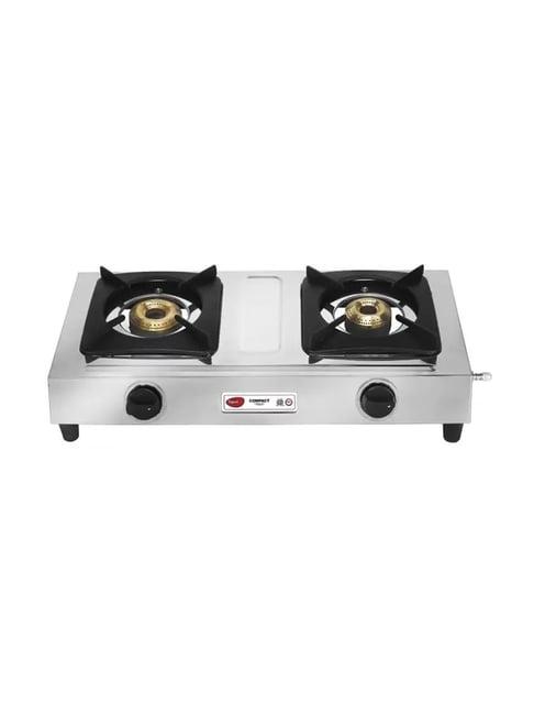 Pigeon Compact Stainless Steel Manual Gas Stove (Silver)