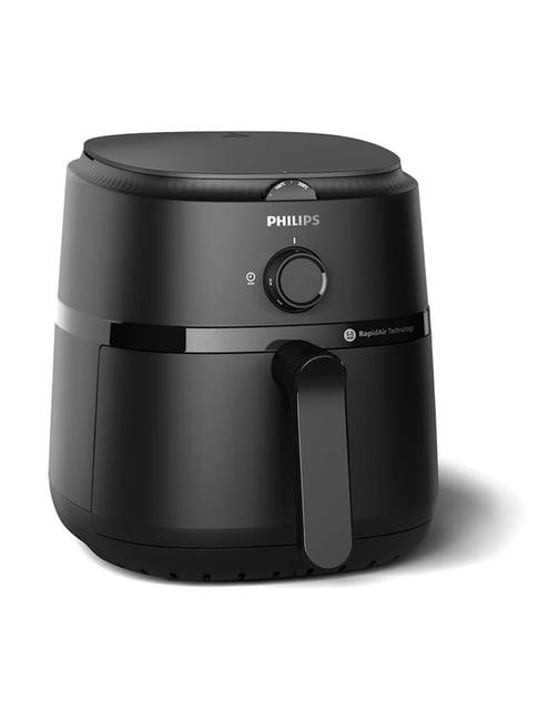 Philips NA120/00 1500W, 4.2L Air Fryer with 90 Percent Less Fat & Rapid Air Technology (Black)