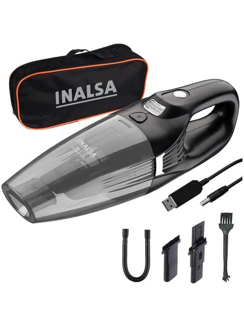 Inalsa Wireless Car Vacuum Cleaner with 2-in-1 Wet & Dry Cordless Portable Vacuum (Black)