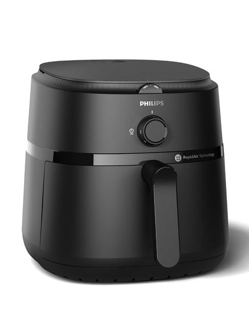 Philips 1000 Series Air Fryer 1700W with Rapid Air Technology (Black, 6.2 L)