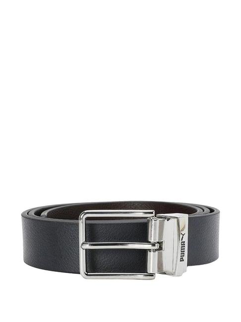 Puma Navy Leather Waist Belt for Men
