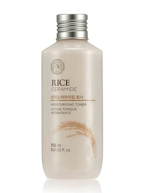 The Face Shop Rice & Ceramide Moisturizing Toner for Moisturize & Brighten Skin - 150 ml