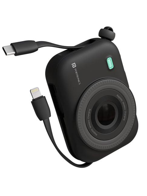 Portronics Black Power Shutter Magnetic Wireless Fast Charging Powerbank