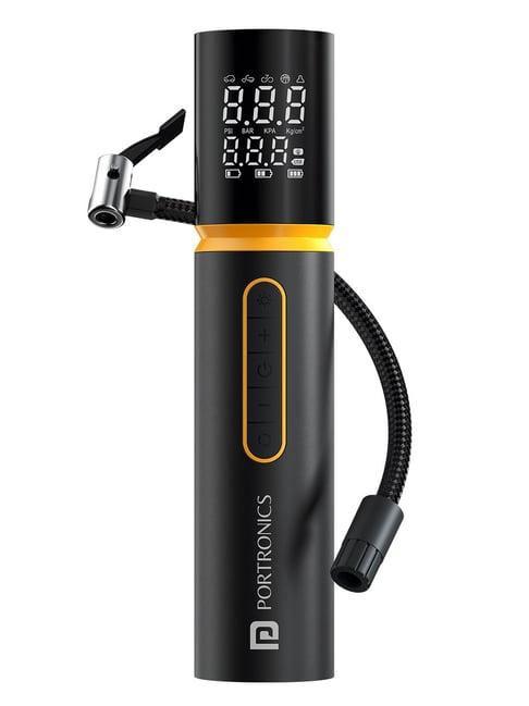 Portronics Black Vayu 5.0 Rechargeable Tyre Inflator