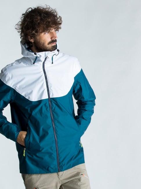 Tribord - Snow White Slim Fit Colour Block Sports Hoodie