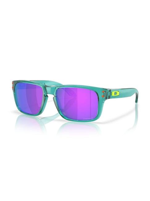 Oakley Junior Unisex UV Protected Violet Lens Rectangle Sunglasses - 0OJ901490140450
