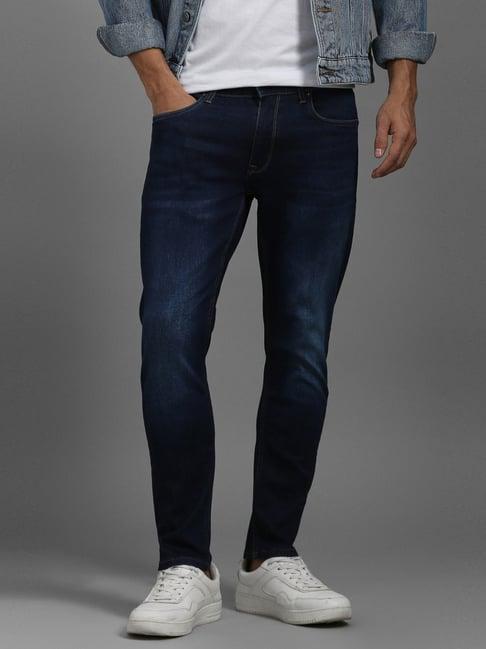 Men Navy Light Smart Fit Jeans