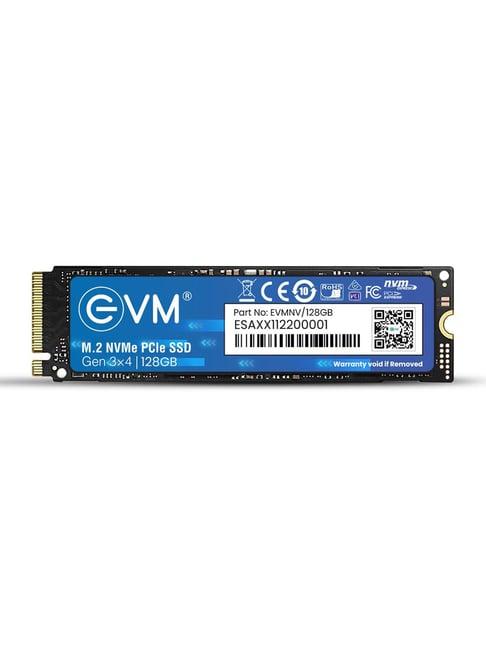 EVM EVMNV 128GB M.2 PCIe NVMe Internal SSD (Black)
