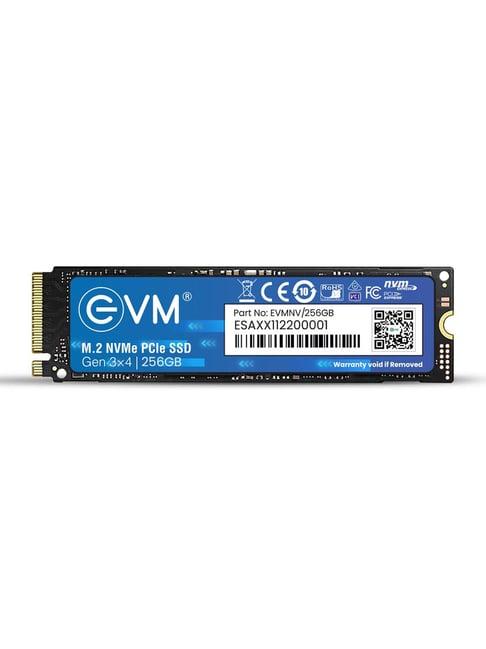 EVM EVMNV 256GB M.2 PCIe NVMe Internal SSD (Black)