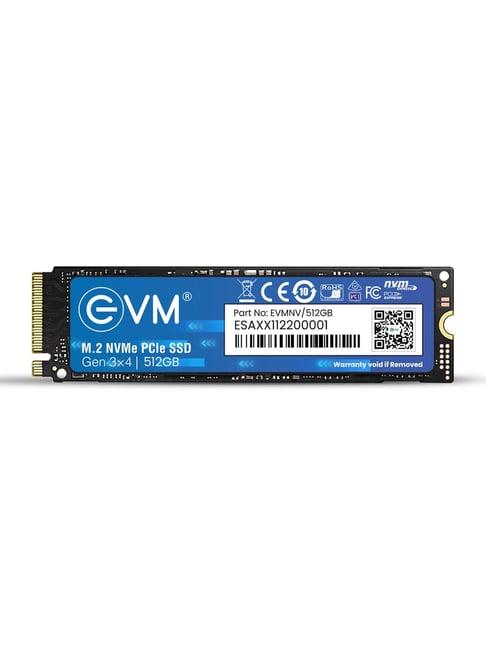 EVM EVMNV 512GB M.2 PCIe NVMe Internal SSD (Black)