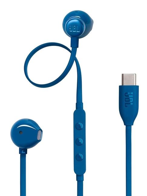 Jbl Tune 305 In Ear Type C Wired Headphones| Hi-Res Audio with Digital-To-Analog Converter Blue