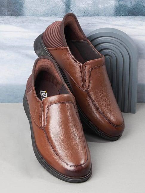 ID Men's Tan Formal Loafers