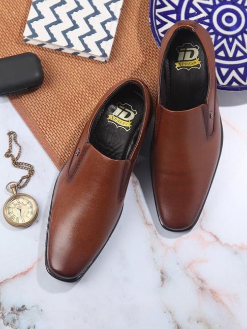 ID Men's Tan Formal Loafers